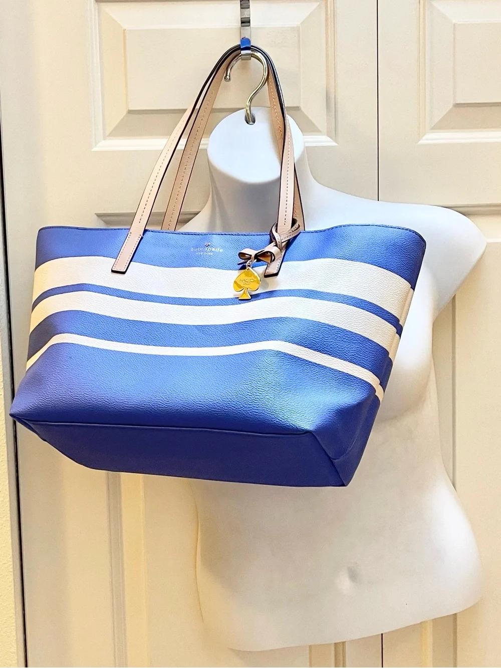 Authentic Kate Spade Hawthorn Lane Ryan striped tote bag
